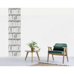 Tenture suspendue BIBLIOTHEQUE DESIGN BLANC