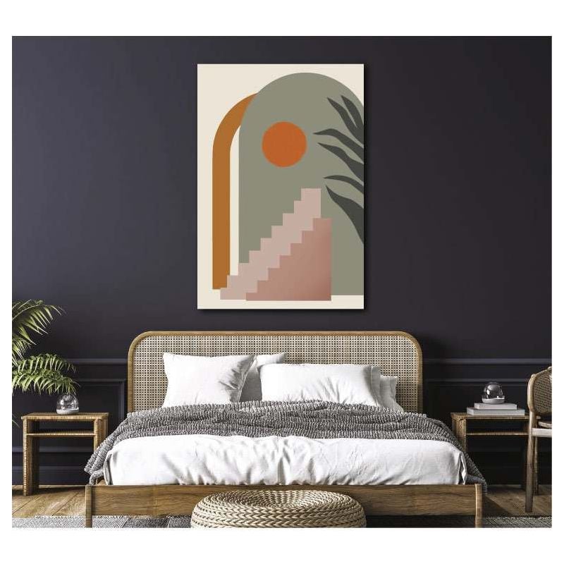 Affiche grand format aux formes abstraites