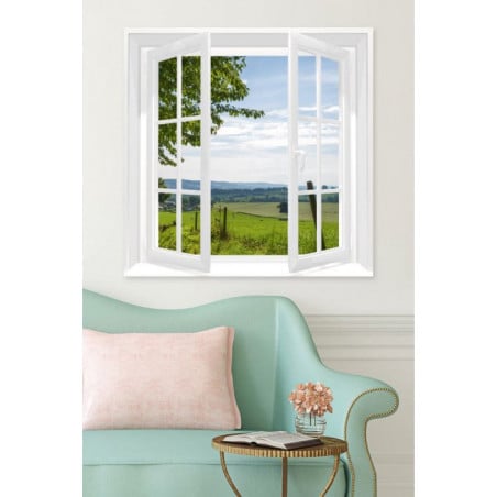 WINDOW ON THE COUNTRYSIDE Canvas print