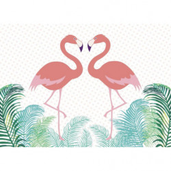 Cuadro en lienzo FLAMINGO ENAMORADO