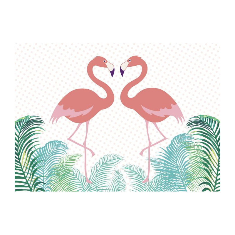 Cuadro en lienzo FLAMINGO ENAMORADO - Lienzo animales