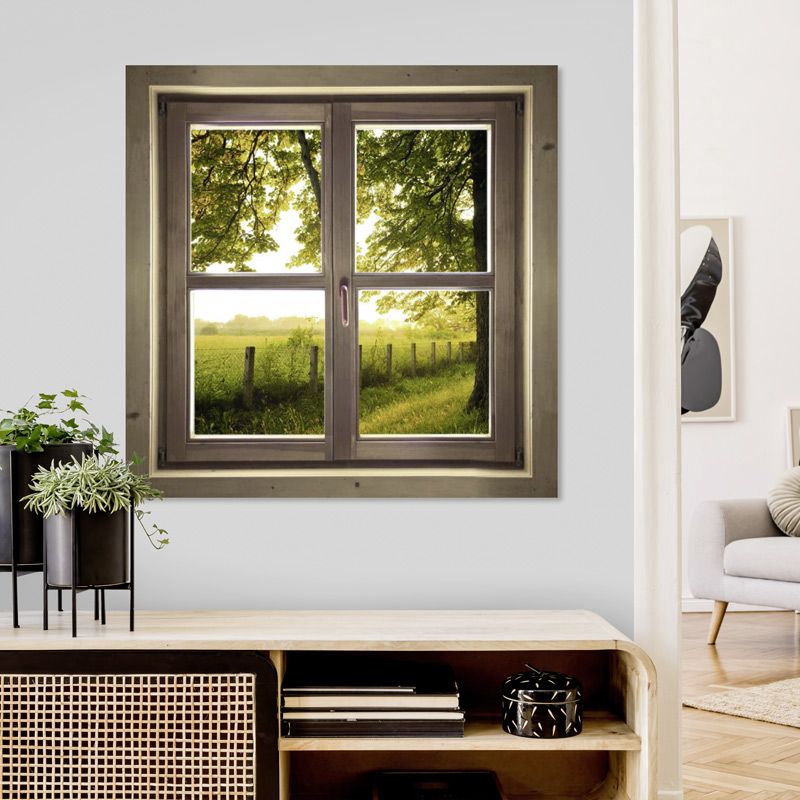 Trompe l'oeil canvas print - view of the countryside - buy online
