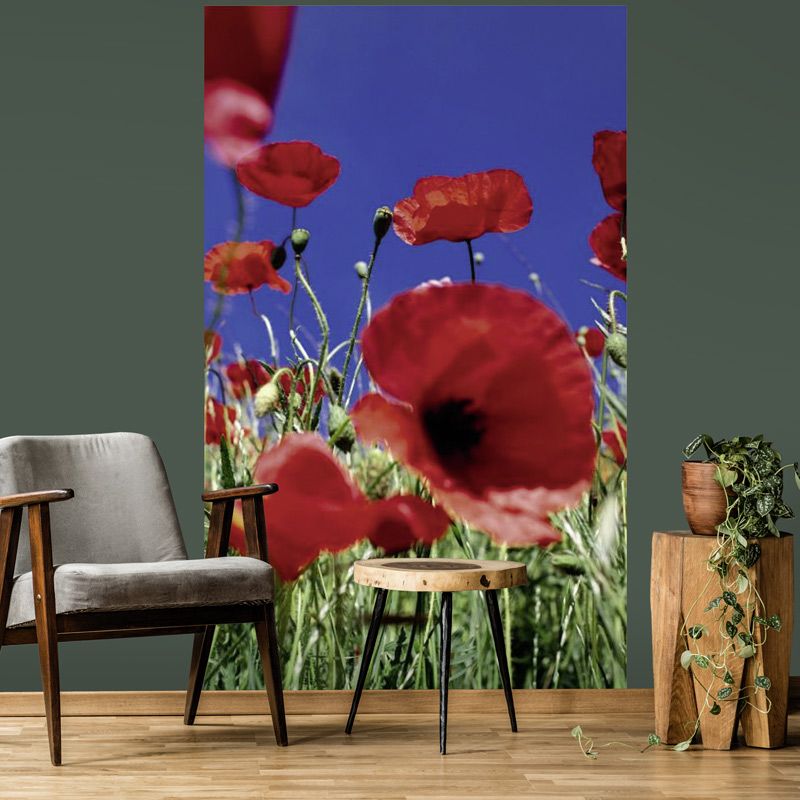 Amapola vertical - Tapiz de pared decoración de pared Scenolia