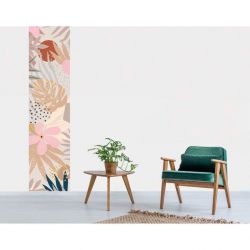 Tenture suspendue MONSTERA BEIGE SABLE