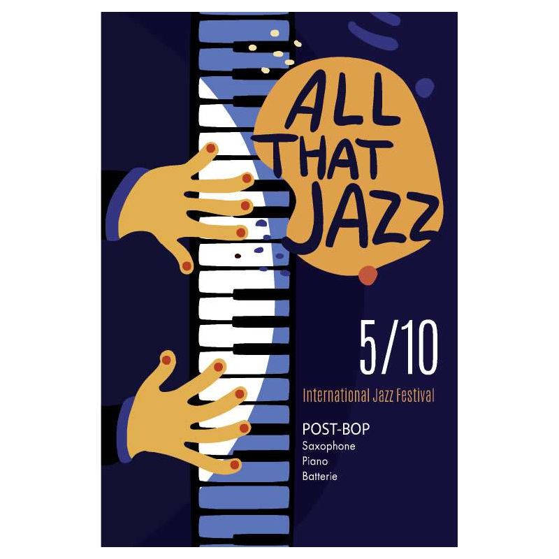 ALL THAT JAZZ canvas print - Vintage painting