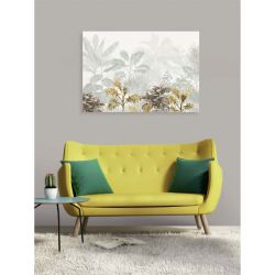 Tableau feuillages gris et beige