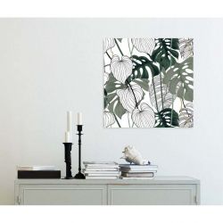 TROPICAL KHAKI Canvas print