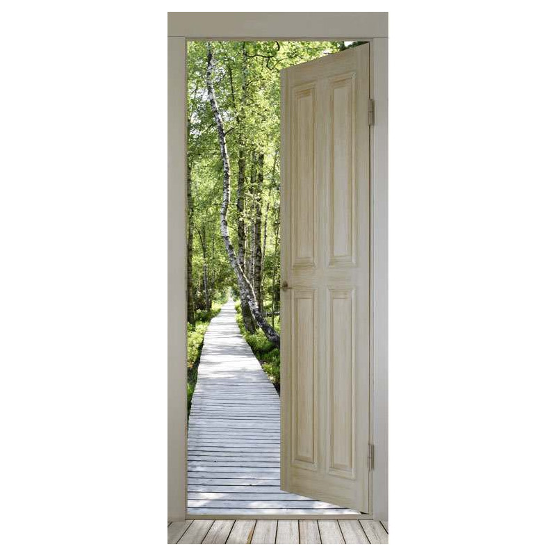 GATEWAY TO THE WOODLAND PATH poster - Door poster