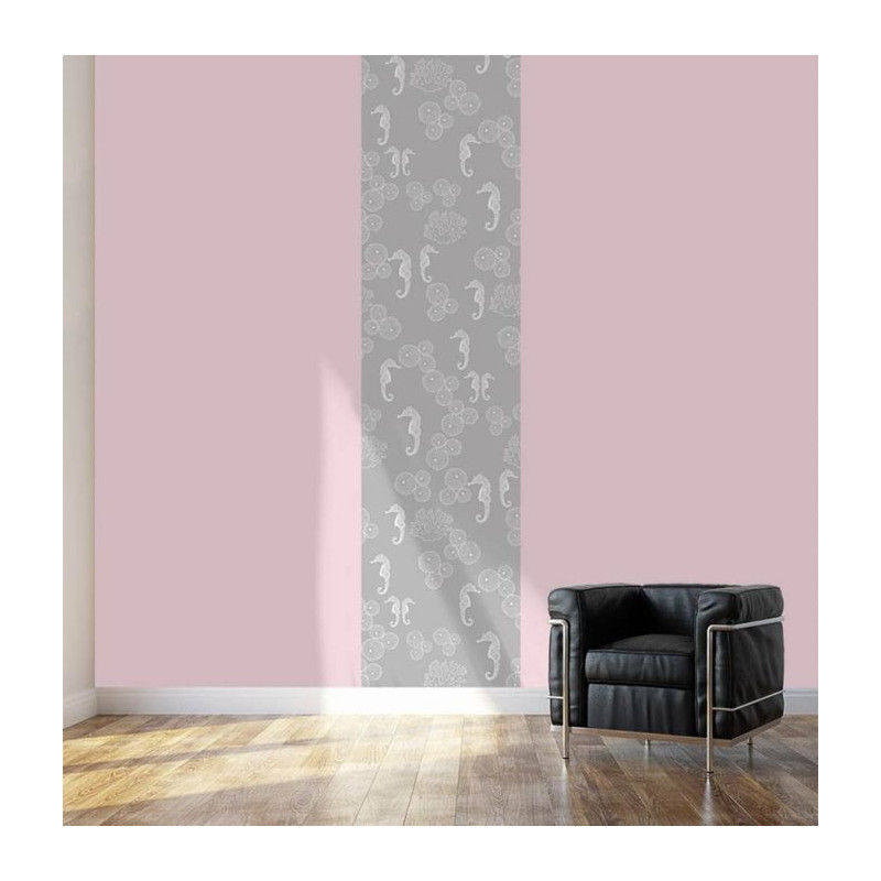 Papier Peint HIPPOCAMPE GRIS