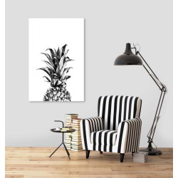 Poster ANANAS BLACK AND WHITE