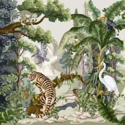Poster animaux jungle ANIMALIUM