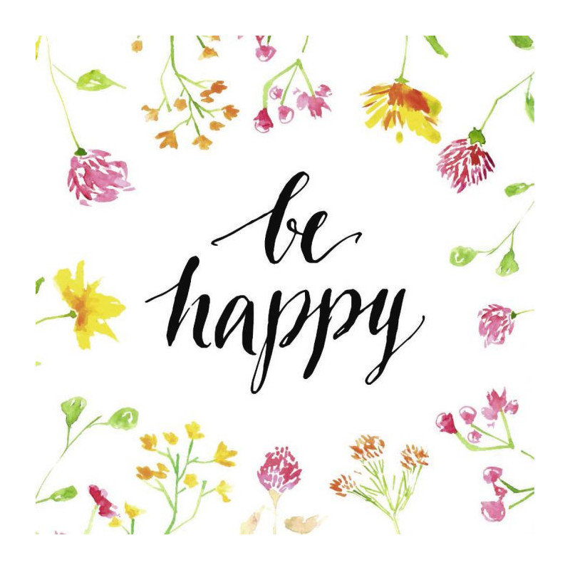 Poster BE HAPPY - Poster design