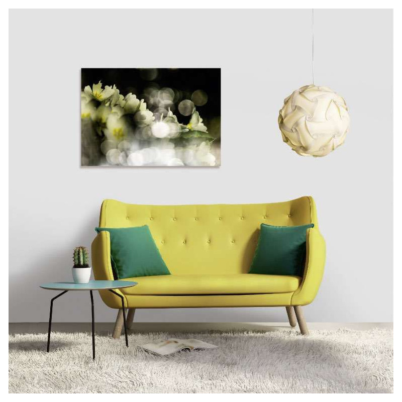 Poster blurred flowers in nature