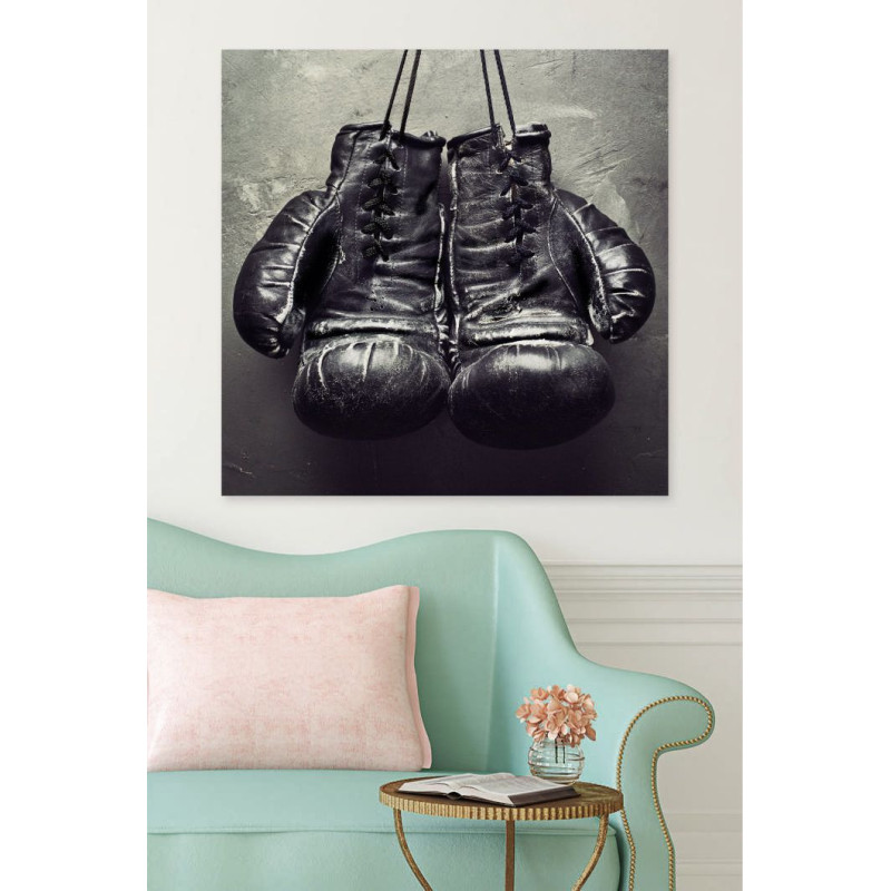 Poster gants de boxe style vintage