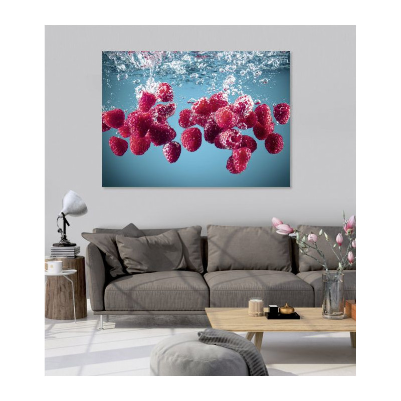 Raspberry decorative kitchen poster