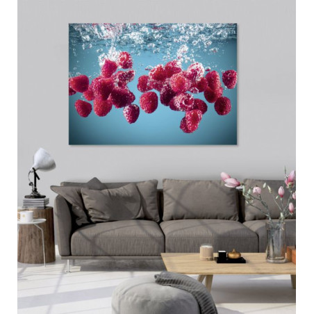 Raspberry decorative kitchen poster