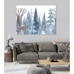 SNOWY ILLUSTRATION poster