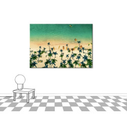 Poster PLAGE VERTE VUE DU CIEL