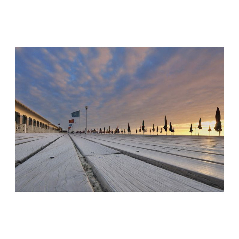 DAUVILLE BOARDWALK poster - Sea and ocean poster