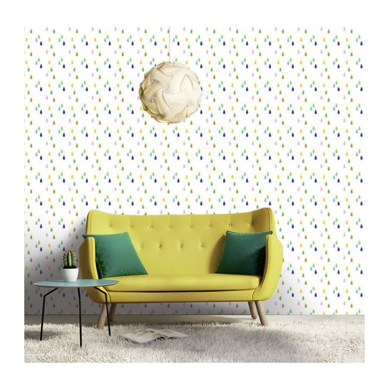 Papier Peint dessin JOYEUSE PLUIE