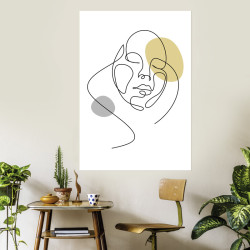 Póster de diseño con cara de estructura metálica - Scenolia