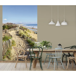 Papel pintado extra grande - Camino costero a la playa