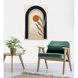 Poster grand format avec formes arrondies