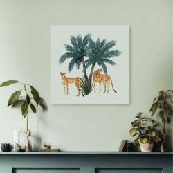 Affiche tropicale pour salon moderne