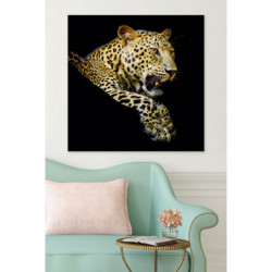 Lienzo impreso LA SIESTA DEL LEOPARDO