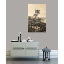 Poster décoratif effet estampe pour une entrée de maison
