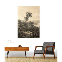 Poster gravure noir et blanc pour un espace de lecture