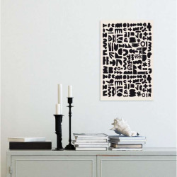 Póster GRIS CARBÓN