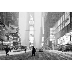 Poster new york sous la neige 