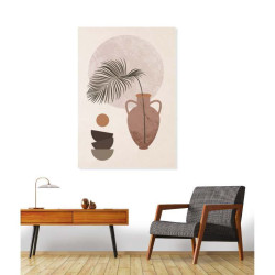 CALANQUES OCHRE-COLORED poster