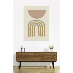 Poster design scandinave aux formes douces et arrondies