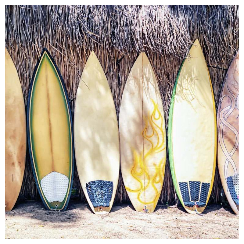 Tableau Planches de Surf en Bord de Mer Exotique | Mon Tableau Mer
