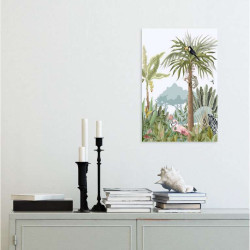 Poster jungle chic pour une décoration de salon