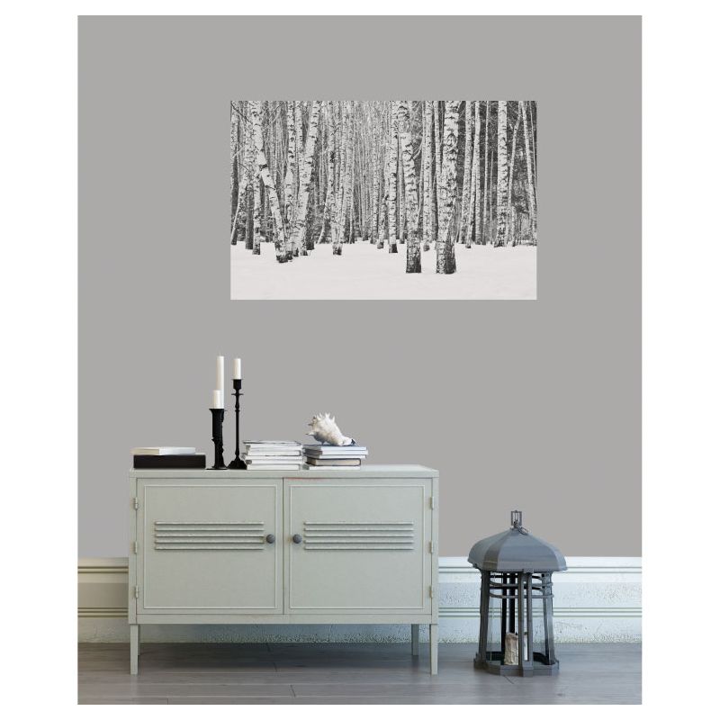 Poster foret noir et blanc grand format