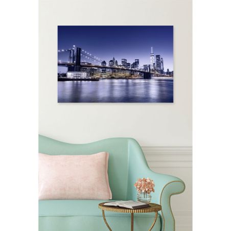 Poster BLUE BROOKLYN BRIDGE