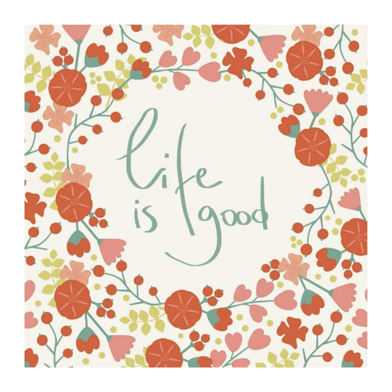 LIFE IS GOOD canvas print - Design canvas print