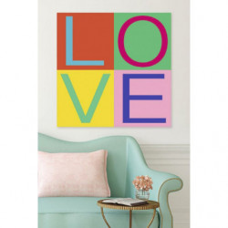 Cuadro en lienzo LOVE GIRLY