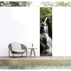 Tenture murale extérieure cascade en eau vive
