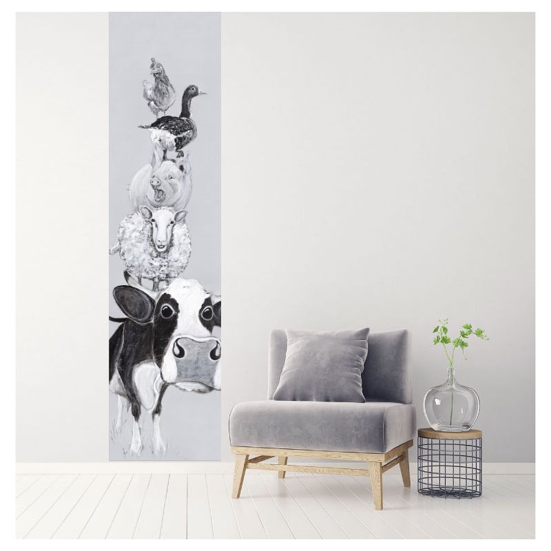 Lé de tapisserie animaux pour chambre d'enfant