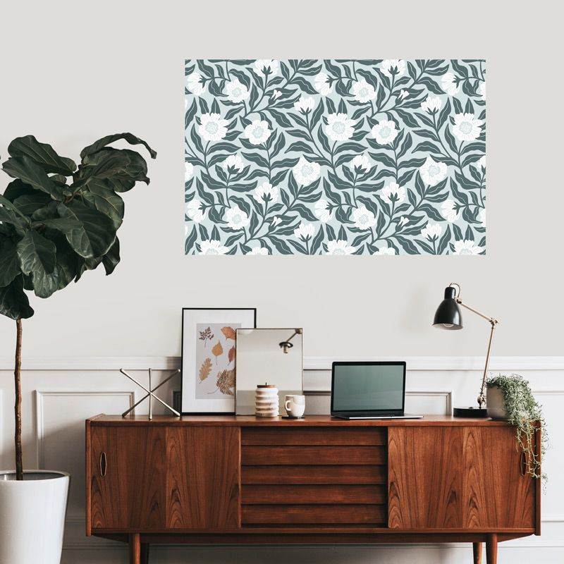 ZINNIA BLUE poster