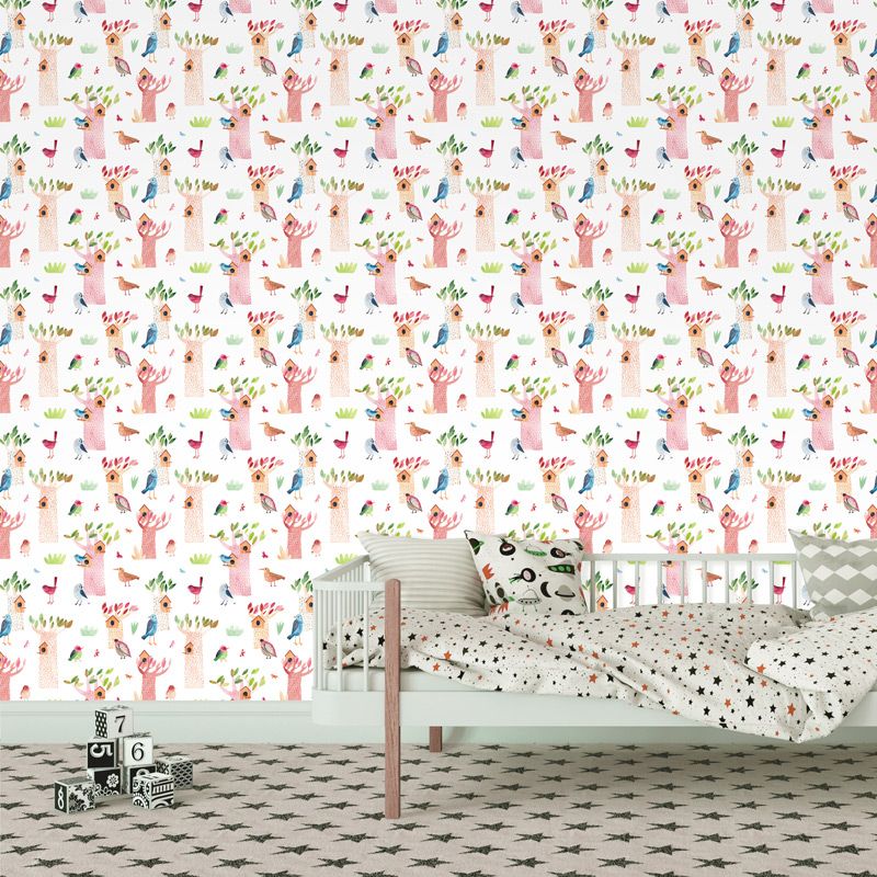 Póster CASITAS DE PÁJAROS DE COLORES
