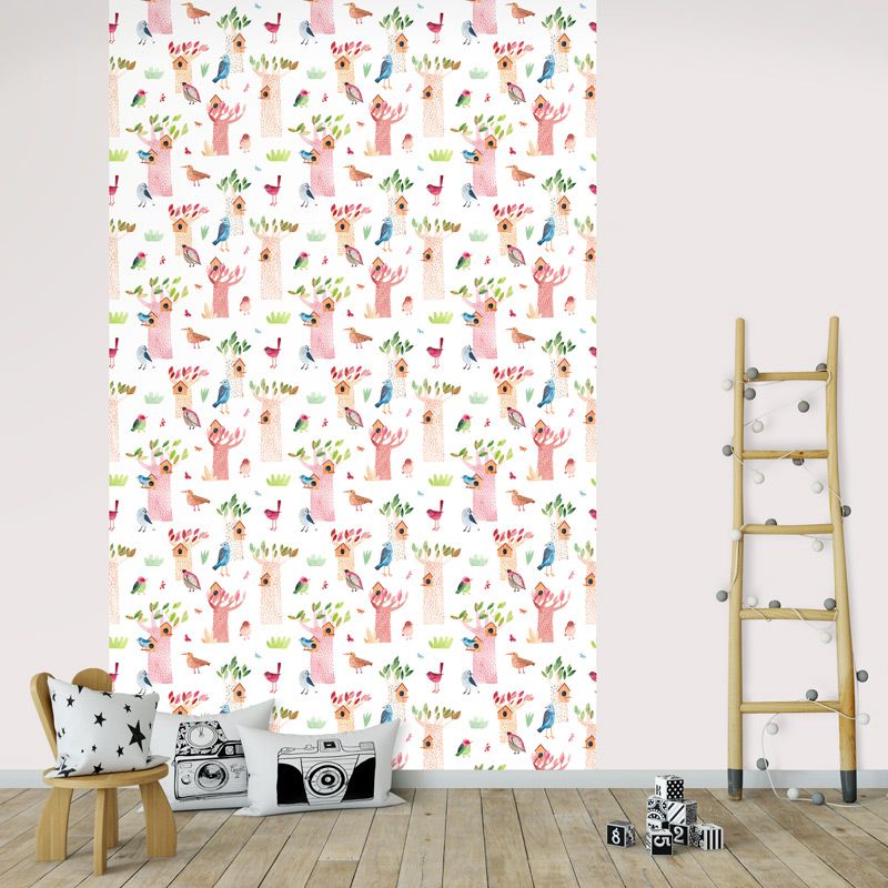 Colorful birdhouses wall hanging
