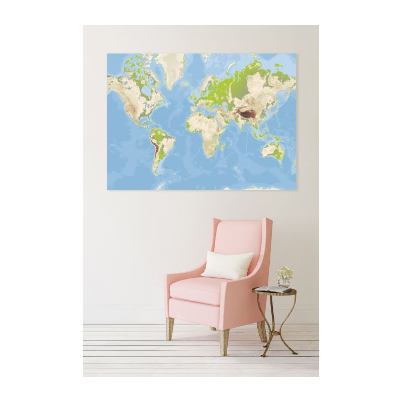 Cuadro en lienzo MAPPEMONDE