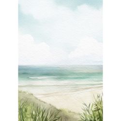 WATERCOLOR BEACH poster