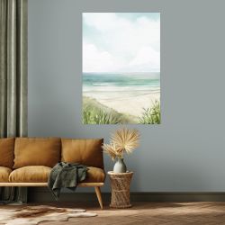 WATERCOLOR BEACH canvas print