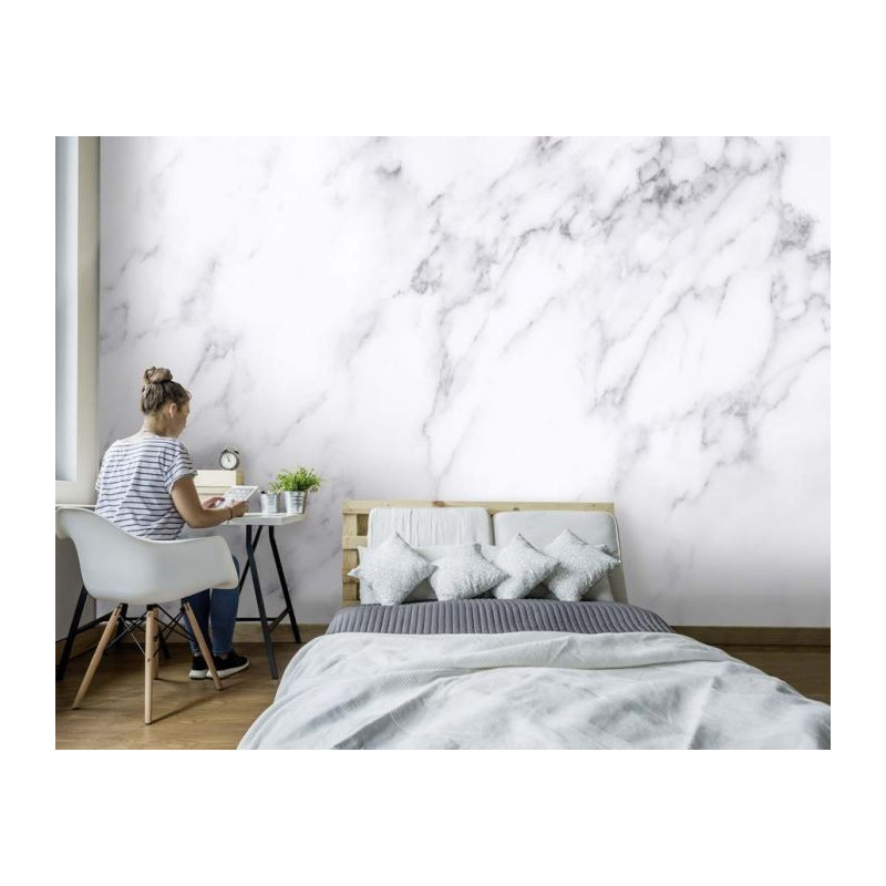 Tapisserie imitation marbre pour décor chambre